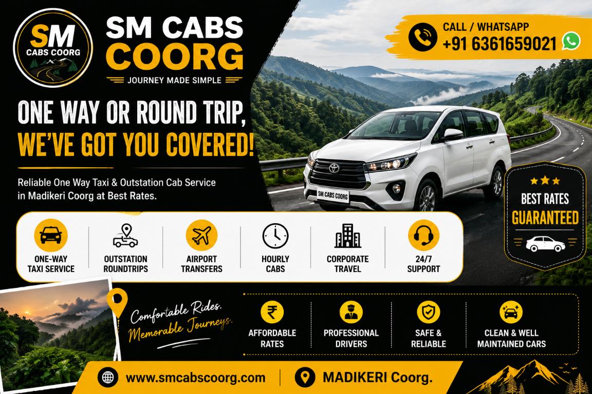 SM Cabs Coorg Toyota Innova Taxi